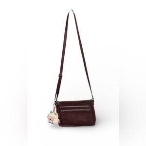 Relic Evie Triple Zip Crossbody with Baby Three Bag Charm